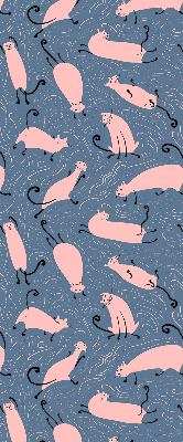Store occultant fenêtre pour chats roses