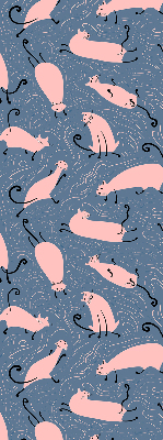 Store occultant fenêtre pour chats roses
