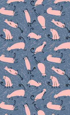 Store occultant fenêtre pour chats roses