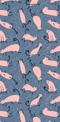 Store occultant fenêtre pour chats roses