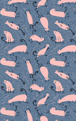 Store occultant fenêtre pour chats roses