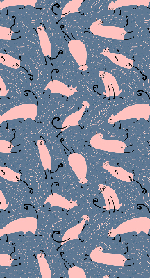 Store occultant fenêtre pour chats roses