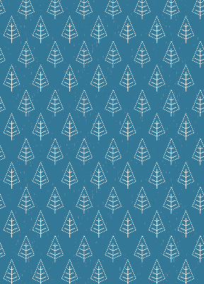 Store occultant fenetre avec motif arbres sous la pluie