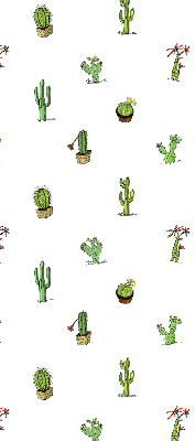 Store fenêtre intérieur cactus