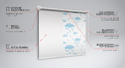 Store enrouleur occultant nuages et pluie