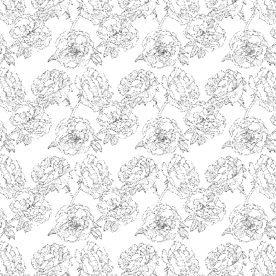 Store occultant fenêtre à motif de roses dessinées