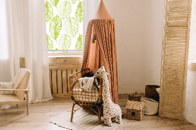 Store fenêtre intérieur avec feuilles de citron vert