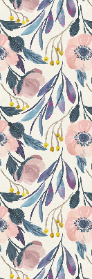 Store occultant fenêtre à motifs de coquelicots