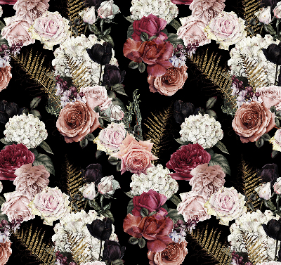 Store occultant fenêtre un bouquet de roses