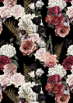 Store occultant fenêtre un bouquet de roses