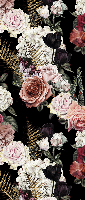 Store occultant fenêtre un bouquet de roses