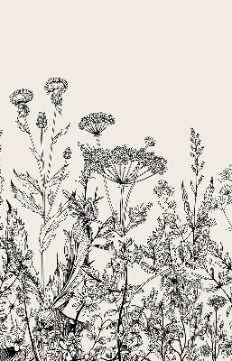 Store enrouleur occultant avec motif de fleurs grises