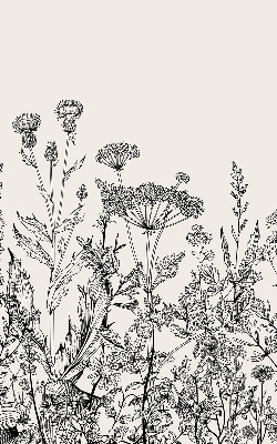 Store enrouleur occultant avec motif de fleurs grises