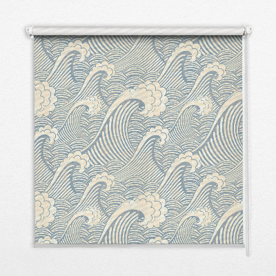 Store fenêtre intérieur en vagues d'eau
