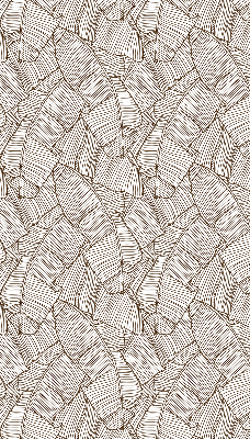Store occultant fenêtre avec feuilles de palmier dessinées