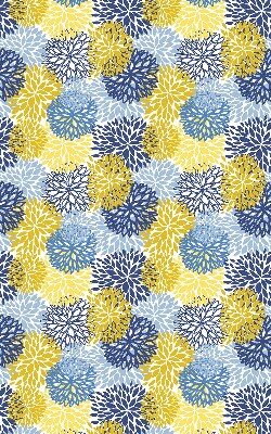 Store occultant fenêtre avec motif de plantes peintes