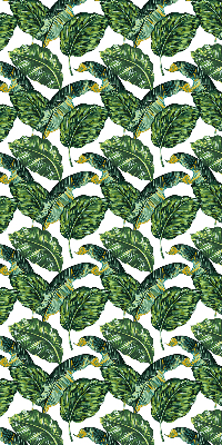 Store occultant fenêtre feuilles exotiques