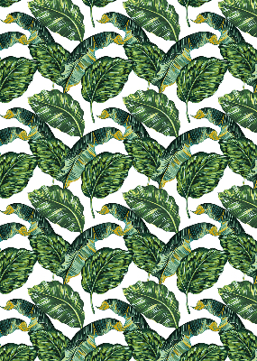 Store occultant fenêtre feuilles exotiques