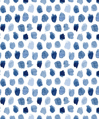 Store enrouleur occultant avec des taches peintes en bleu