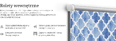 Store occultant fenetre avec motif peint