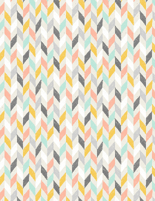 Store enrouleur occultant à chevrons colorés