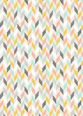 Store enrouleur occultant à chevrons colorés