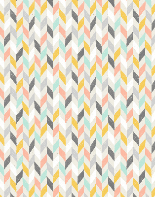 Store enrouleur occultant à chevrons colorés