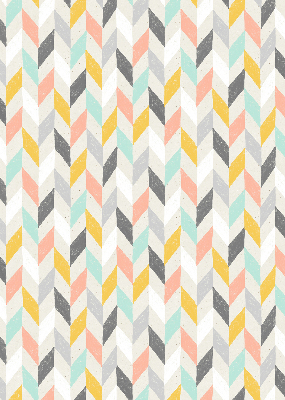 Store enrouleur occultant à chevrons colorés