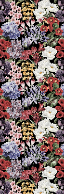 Store fenêtre intérieur fleurs colorées