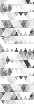 Store enrouleur occultant à motif triangulaire gris