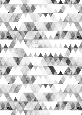 Store enrouleur occultant à motif triangulaire gris