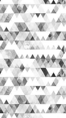 Store enrouleur occultant à motif triangulaire gris