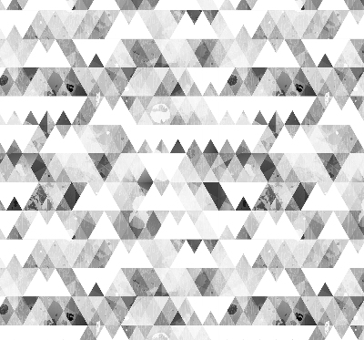 Store enrouleur occultant à motif triangulaire gris