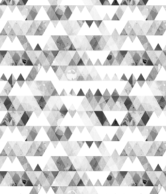 Store enrouleur occultant à motif triangulaire gris
