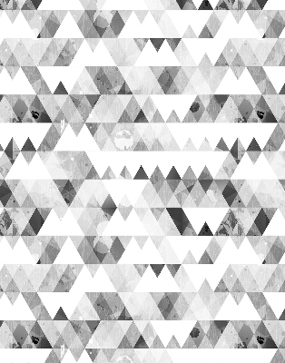 Store enrouleur occultant à motif triangulaire gris
