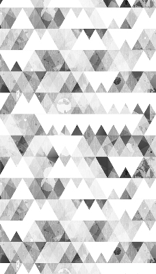 Store enrouleur occultant à motif triangulaire gris