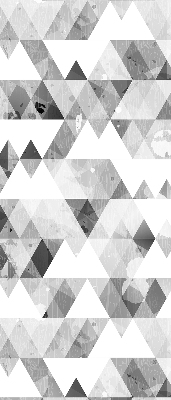 Store enrouleur occultant à motif triangulaire gris