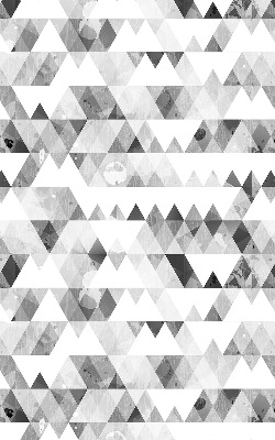 Store enrouleur occultant à motif triangulaire gris