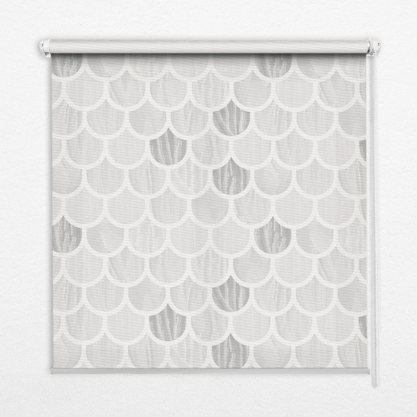 Store occultant fenêtre à échelles de gris