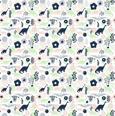 Store occultant fenêtre à dinosaures colorés