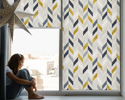 Store enrouleur occultant à chevrons colorés