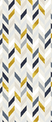 Store enrouleur occultant à chevrons colorés