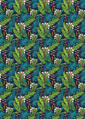 Store enrouleur occultant plantes exotiques