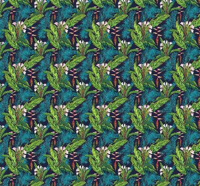 Store enrouleur occultant plantes exotiques