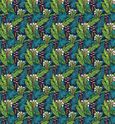 Store enrouleur occultant plantes exotiques