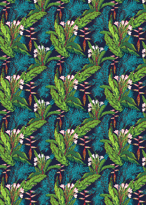 Store enrouleur occultant plantes exotiques