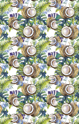 Store occultant fenêtre Les noix de coco et leurs feuilles