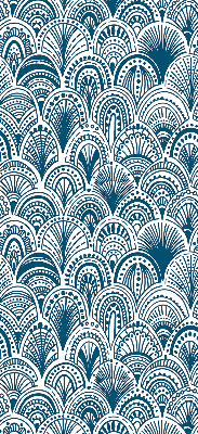 Store enrouleur occultant avec motif bleu