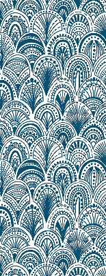 Store enrouleur occultant avec motif bleu
