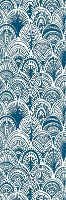 Store enrouleur occultant avec motif bleu